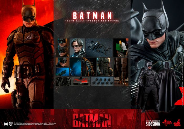 The Batman (2022) - Batman 1/6th Scale Hot Toys Action Figure by Hot Toys |  Popcultcha