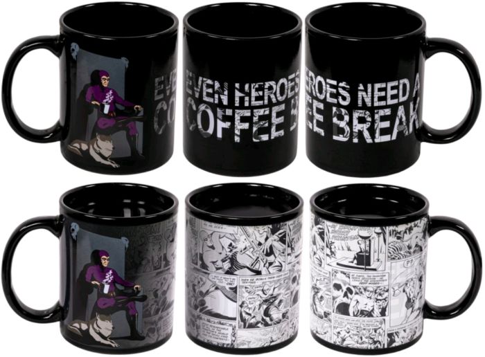 The Phantom | Even Heroes Need a Coffee Break Heat Changing Mug by Ikon  Collectables | Popcultcha