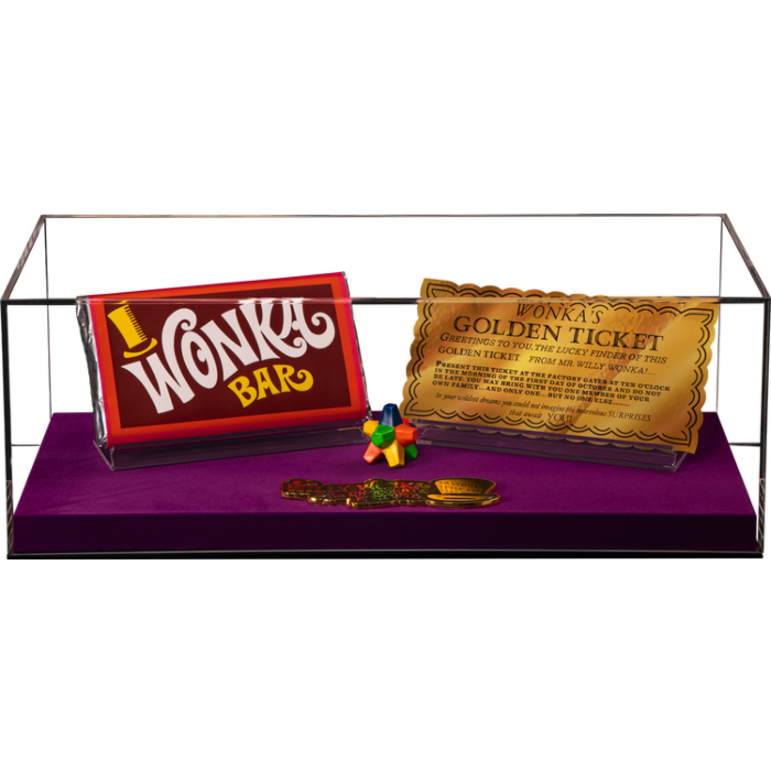 Willy Wonka  the Chocolate Factory - Golden Ticket, Wonka Bar   Everlasting Gobstopper Replica Set by Ikon Design Studio | Popcultcha