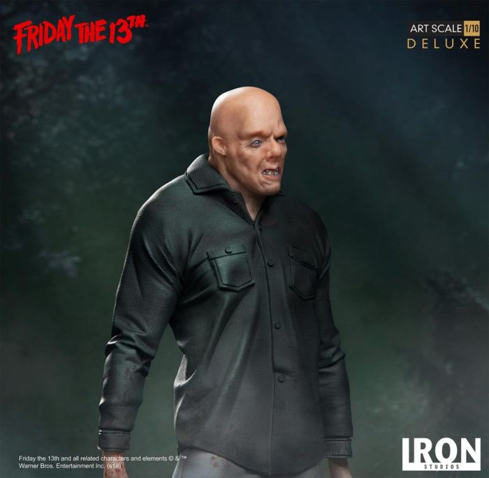 Friday The 13th Jason Voorhees Deluxe 1 10th Scale Statue By Iron Studios Popcultcha