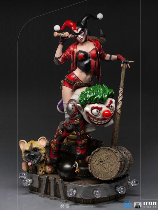 iron studios harley quinn statue