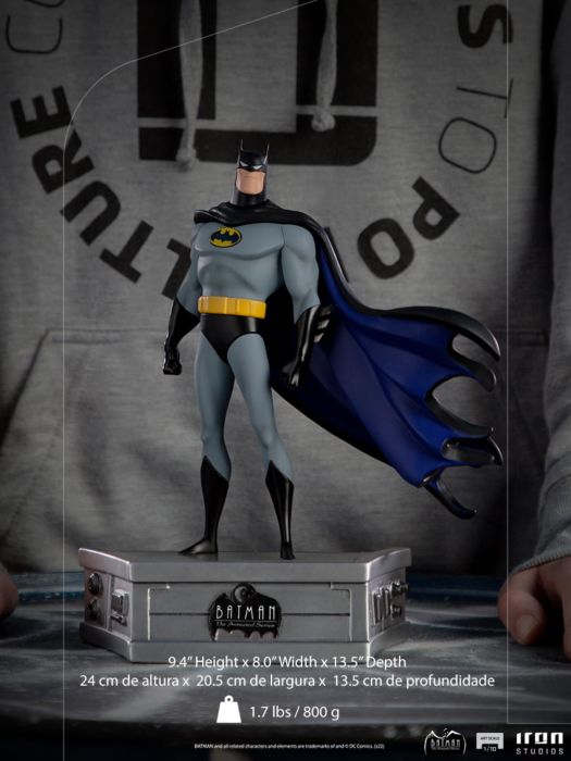 Batman: The Animated Series - Batman 1/10th Scale Statue by Iron Studios |  Popcultcha