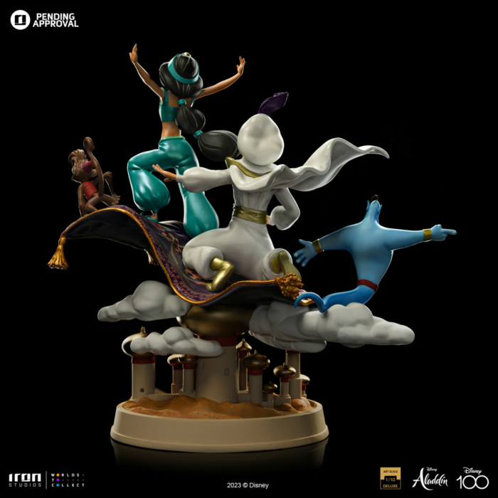 Disney - Aladdin & Jasmine Deluxe 1/10th Scale Statue By Iron