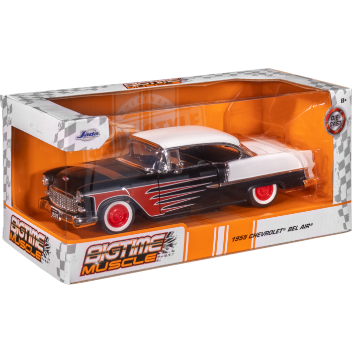 Big Time Muscle 1955 Chevrolet Bel Air 124th Scale Die Cast Vehicle Replica By Jada Popcultcha 