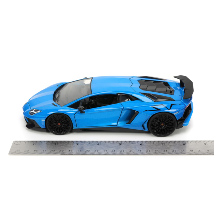 Hyper-Spec - Blue Lamborghini Aventador SV 1/24th Scale Die-Cast Vehicle  Replica by Jada | Popcultcha