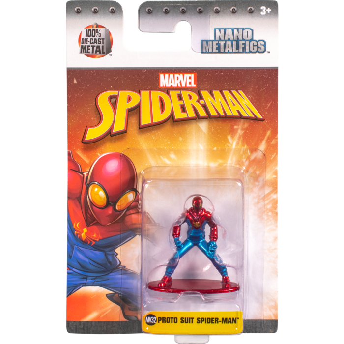 Spider-Man - Proto Suit Spider-Man Nano Metalfigs 2” Die-Cast Figure by  Jada Toys | Popcultcha