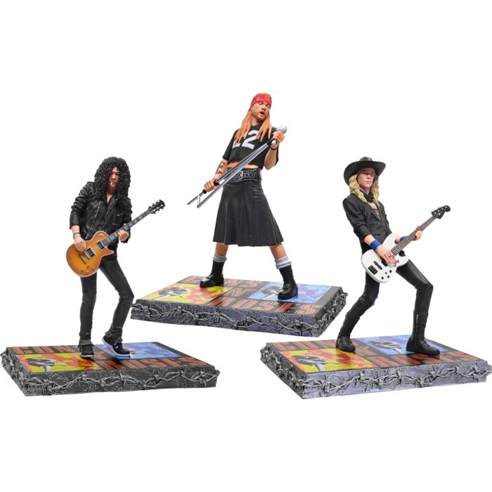 Guns N Roses Axl Rose Slash And Duff Mckagan Rock Iconz 19th Scale Statues Set Of 3 By