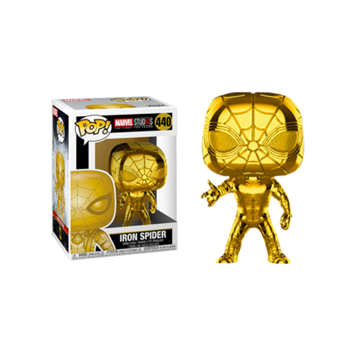 funko pop iron spider chrome