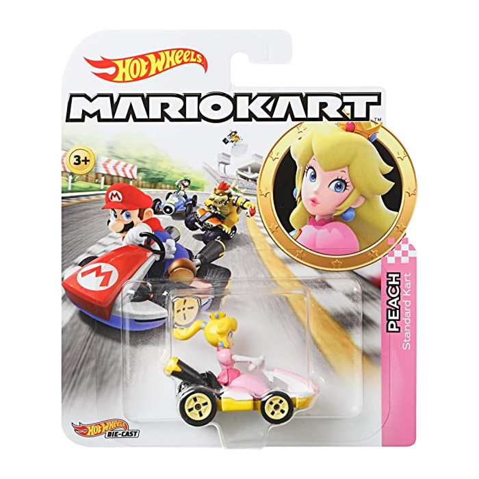 Mariokart Princess Peach Standard Kart Hot Wheels 164th Scale Die Cast Vehicle By Mattel 