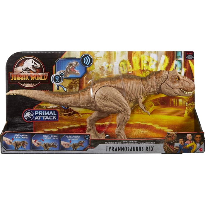 Apoyarse Jarra Fobia Jurassic World Camp Cretaceous - Epic Roaring Tyrannosaurus Rex 21” Action  Figure by Mattel | Popcultcha