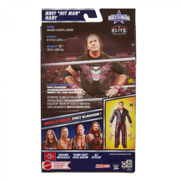Wwe bret hart action figure outlet