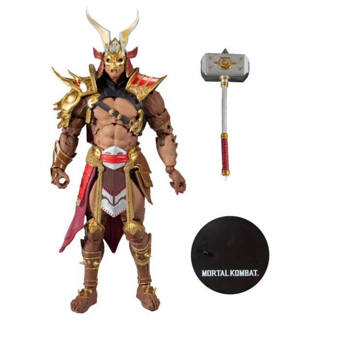  McFarlane Toys Mortal Kombat Shao Kahn (Platinum Kahn) 7  Action Figure with Accessories : Toys & Games