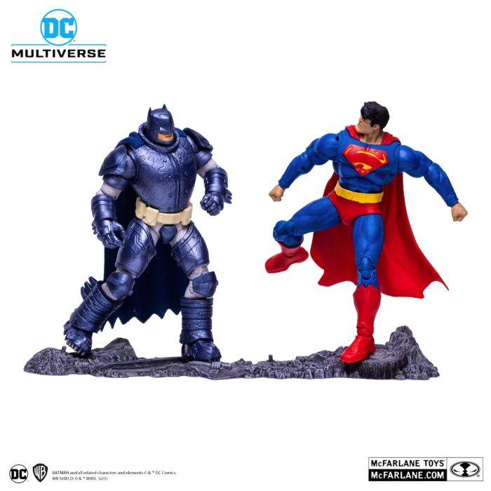 Batman The Dark Knight Returns Superman vs. Armored Batman DC