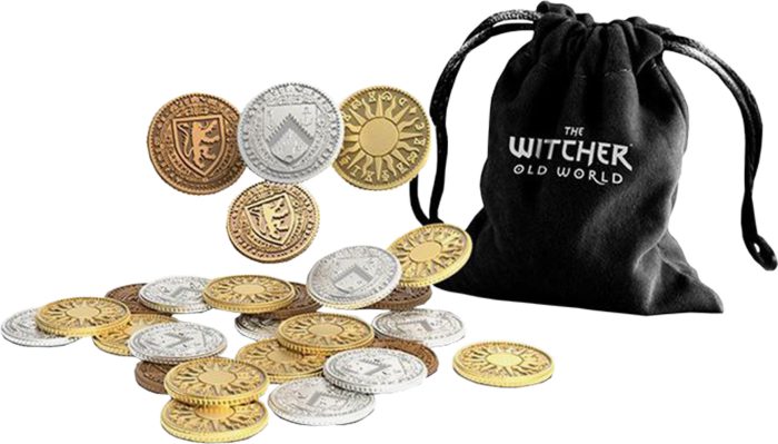 The Witcher - Old World Board Game Metal Coins By Rebel Games | Popcultcha