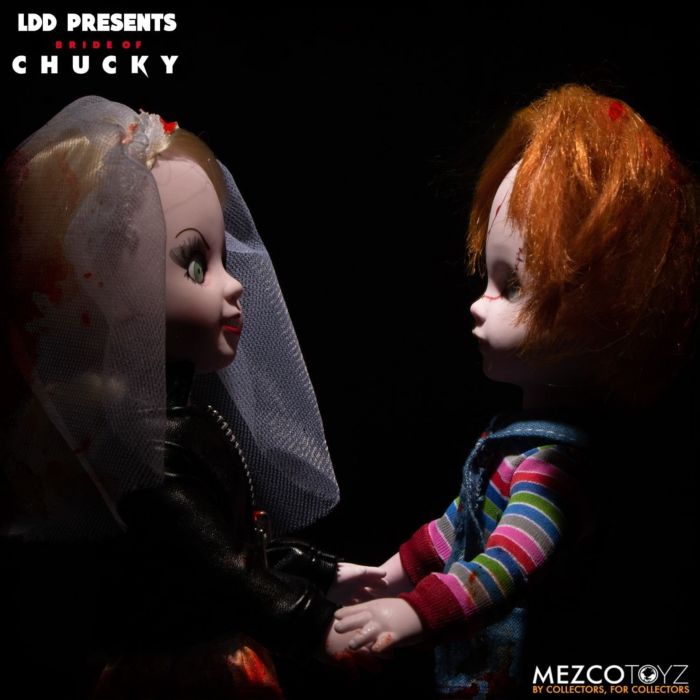 LDD Presents - Bride of Chucky Chucky and Tiffany 10” Living Dead Dolls  2-Pack by Mezco | Popcultcha