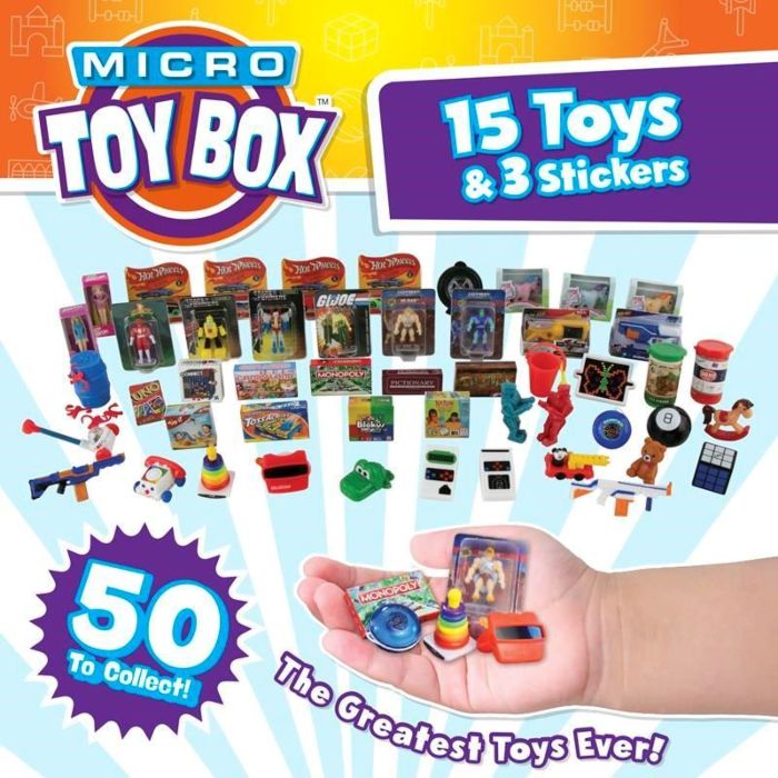 micro toy box collectables