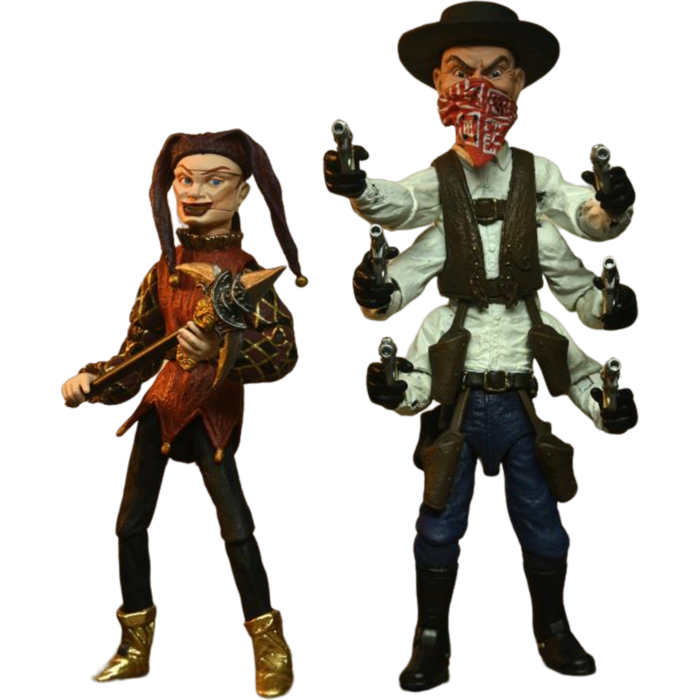 Puppet Master – 7″ Scale Action Figures – Ultimate Six-Shooter & Jester  2-pack –