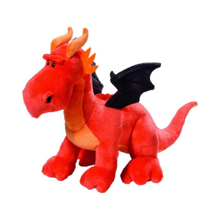 orange dragon plush