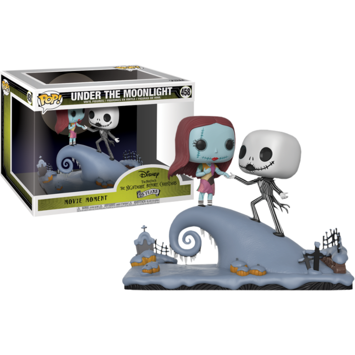 The Nightmare Before Christmas Jack And Sally Under The Moonlight Movie Moments Funko Pop Vinyl Figure 2 Pack Popcultcha
