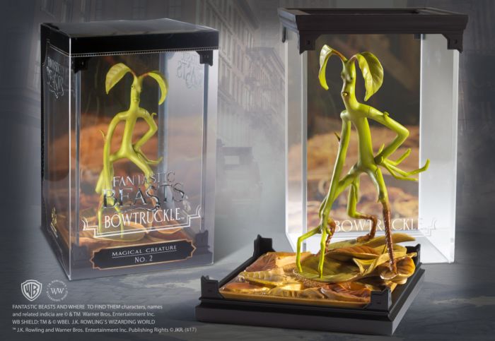 Noble Collection FANTASTIC BEASTS Bowtruckle Magical Creature 7" Figure & Case