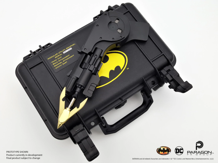 The Batman Grappling Hook prop DC Comics Dark Knight. Box damaged 