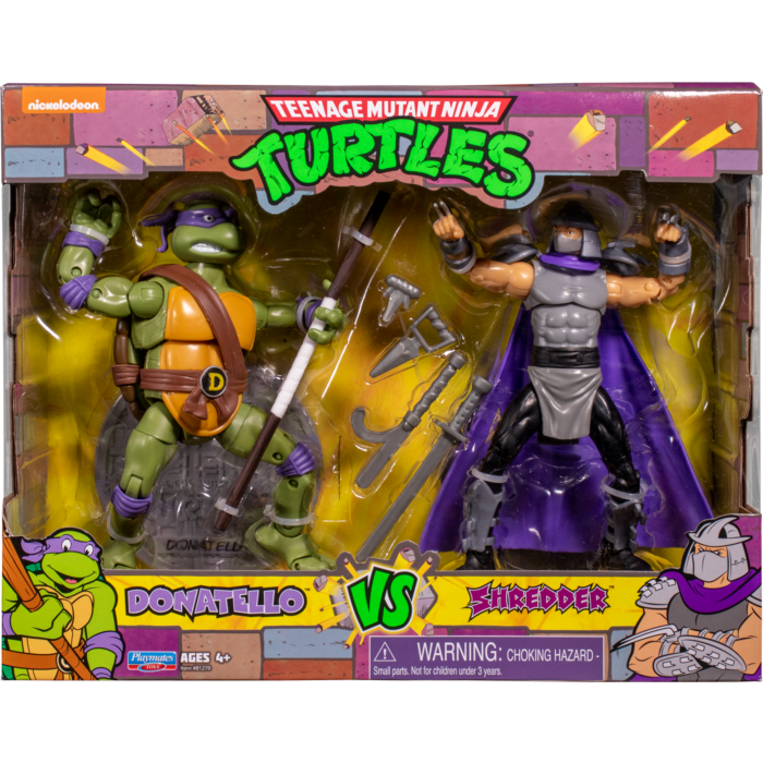 Teenage Mutant Ninja Turtles (1987) - Donatello vs. Shredder Classic  Collection 6” Scale Action Figure 2-Pack by Playmates | Popcultcha