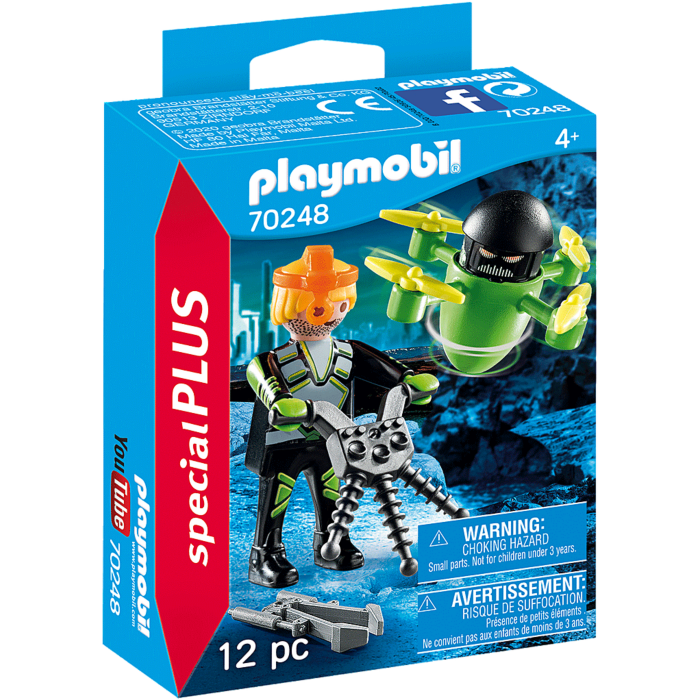 Playmobil: Top Agents - Agent Drone Playset (70248) by Playmobil | Popcultcha