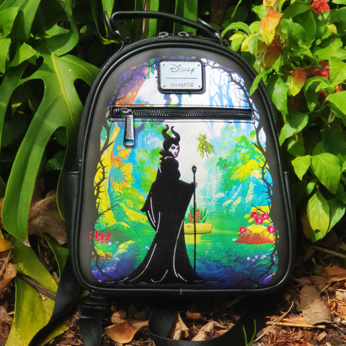 Maleficent - Faerie Garden Faux Leather Mini Backpack by Loungefly