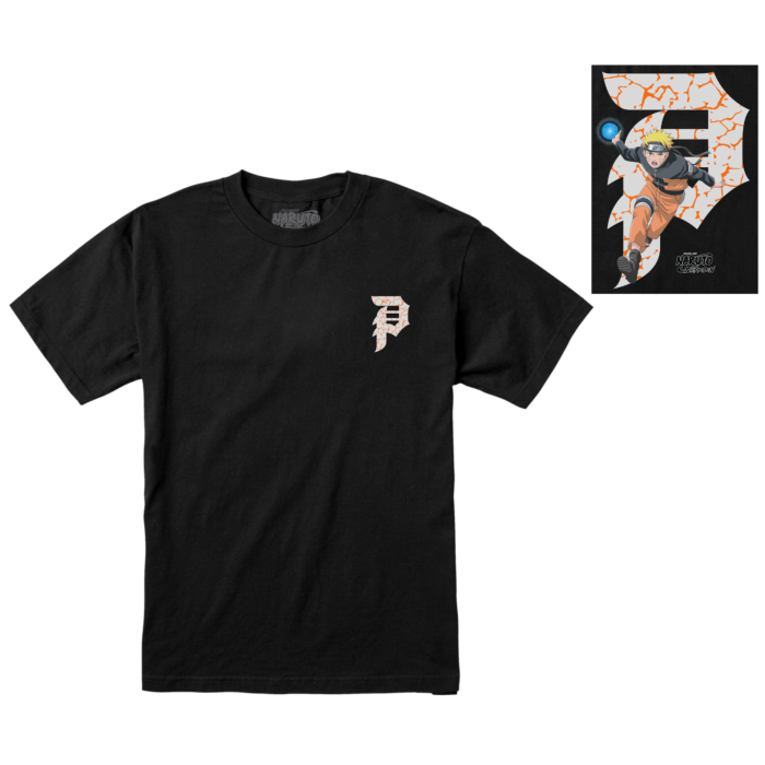 Naruto Naruto X Primitive Naruto Uzumaki Dirty P Black T Shirt By Primitive Skateboarding Popcultcha