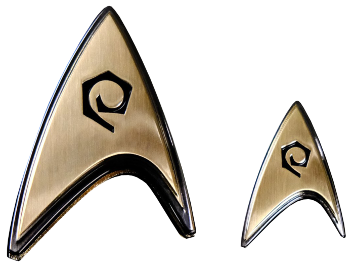 Star Trek: Discovery Enterprise Operations Insignia Magnetic Badge  Replica  Lapel Pin Set by Quantum Mechanix Popcultcha