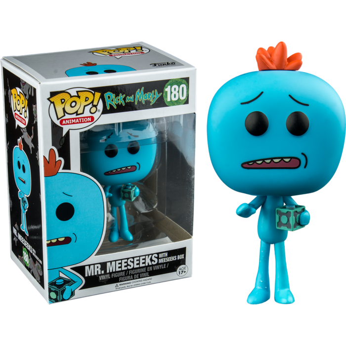 Rick And Morty Mr Meeseeks With Box Exclusive Funko Pop Vinyl Figure 180 