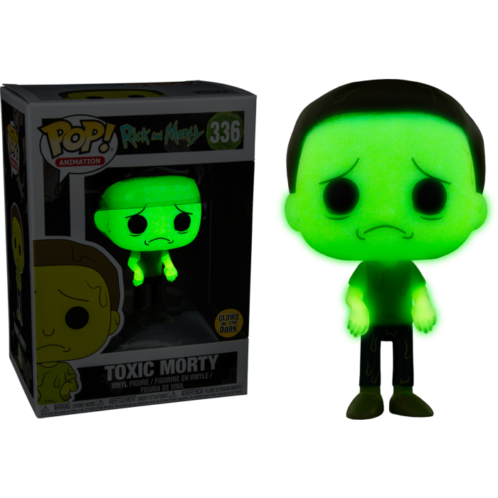 rick and morty funko pop glow in the dark