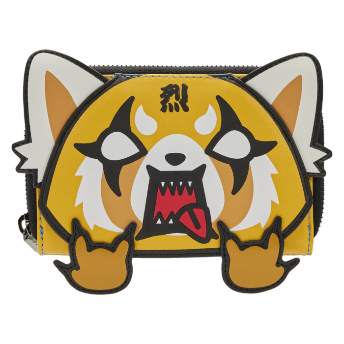 Sanrio - Aggretsuko Cosplay 4” Faux Leather Zip-Around Wallet by Loungefly  | Popcultcha