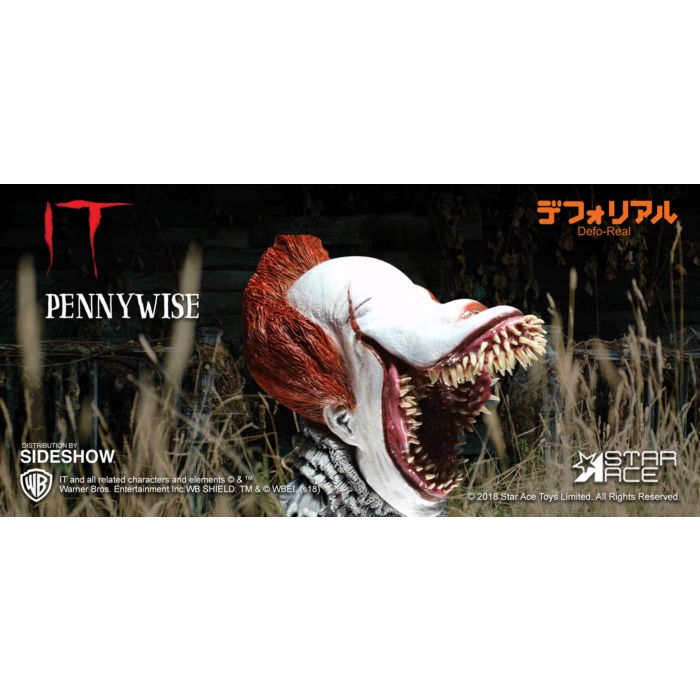 It 2017 Pennywise Open Mouth Defo Real Deluxe 6 Vinyl Statue By Star Ace Toys Popcultcha It directed by andres muschietti, is based on the hugely popular stephen king novel of the same name, which has been terrifying readers for decades. it 2017 pennywise open mouth defo real deluxe 6 vinyl statue