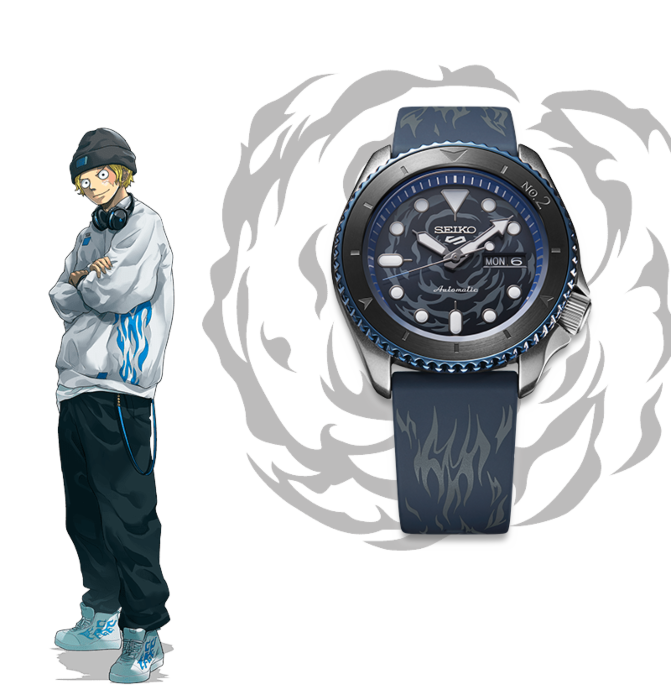 One Piece - Sabo Limited Edition Seiko 5 Sports Automatic Watch (One Size)  by Seiko | Popcultcha