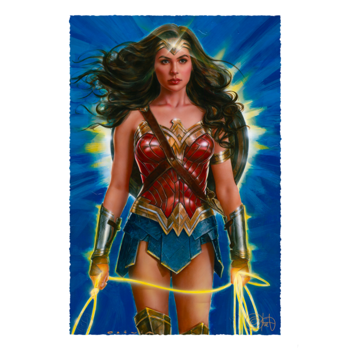 Wonder Woman Wonder Woman Lasso Of Truth Fine Art Print By Olivia De