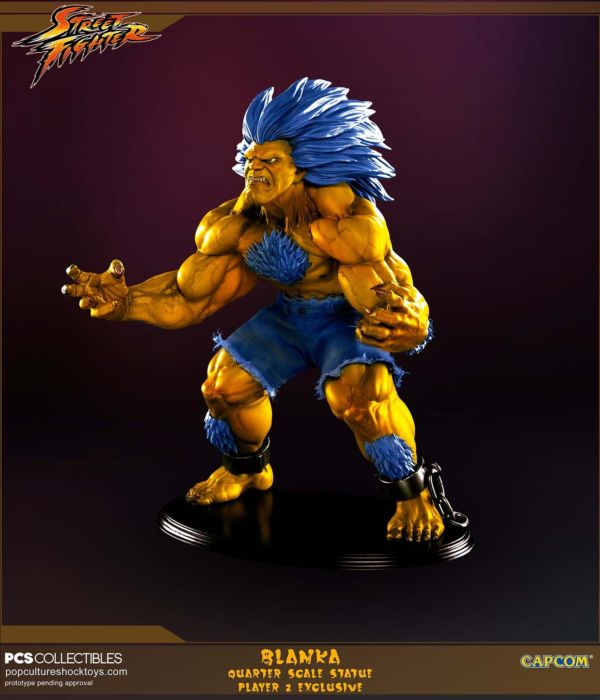 Street Fighter - Player 2 Exclusive Blanka 1/4 Scale Statue, Pop Culture  Shock Quarter Scale Player 2 Exclusive Blanka Statue