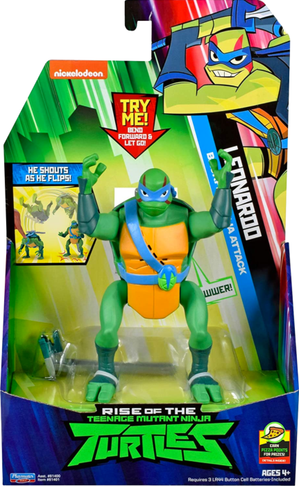 rise of the teenage mutant ninja turtles leonardo action figure