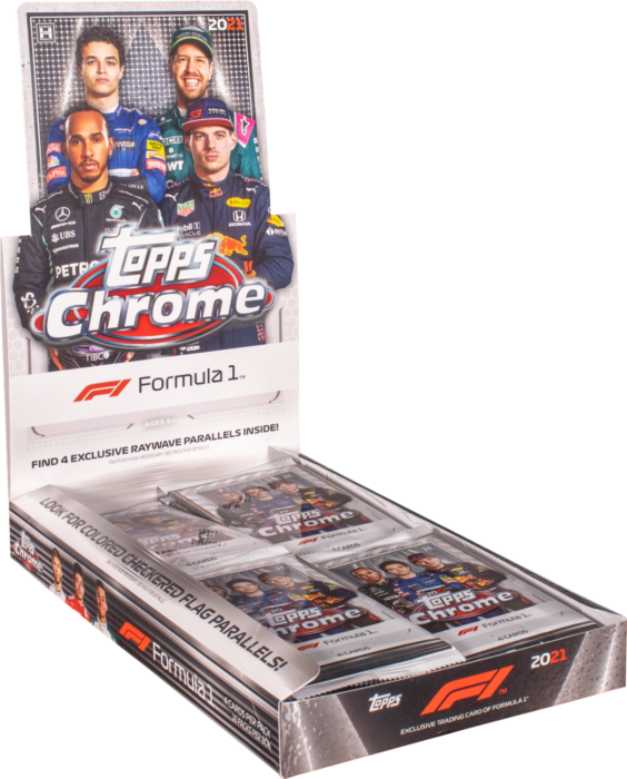 F1: Formula 2021 Topps Chrome Trading Cards Hobby Lite Box (Display of  16) by Topps Popcultcha
