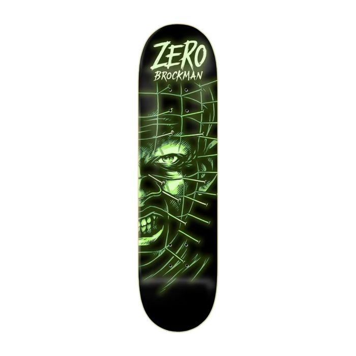 Hellraiser - Hellraiser x Zero Fright Night James Brockman Glow in the Dark  8.25 Skateboard Deck (Deck Only) by Zero Skateboards
