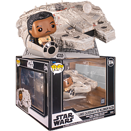 Star Wars | Lando Calrissian with Millenium Falcon Deluxe Pop! Rides ...