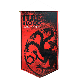 Game of Thrones | Targaryen Fire and Blood Satin Banner by Ikon ...