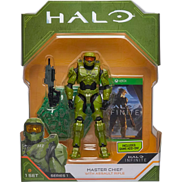 Halo - Master Chief with Assault Rifle 3.75” Action Figure by Jazwares ...