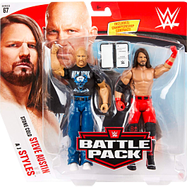 WWE - Stone Cold Steve Austin & AJ Styles Basic Collection 6” Action ...
