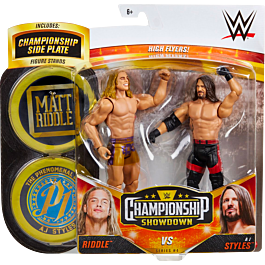 WWE - AJ Styles vs. Matt Riddle Championship Showdown 6” Scale Action ...