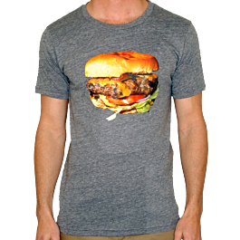 Toddland - Burger Heather Grey Male T-Shirt