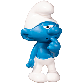 The Smurfs - Clumsy Smurf 2” Figure by Schleich | Popcultcha