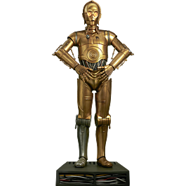 Star Wars - C-3PO 1:1 Scale Life-Size Statue by Sideshow Collectibles ...