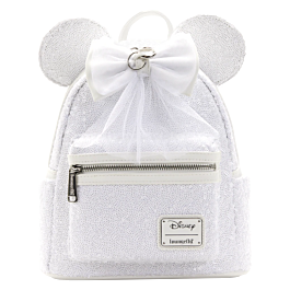 Loungefly x Disney: Minnie Mouse Sequin Wedding Mini Backpack – A