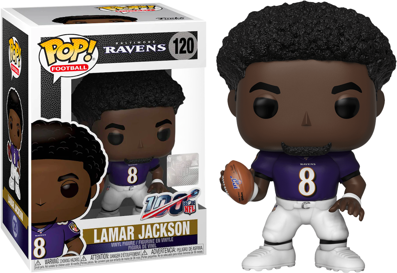 NFL Baltimore Ravens Lamar Jackson Pop! Trading Card Figure